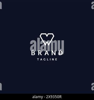 Luxuriöses Zahnlogodesign Mit Diamant-Symbol. Rautendesign Mit Zahnsymbolform. Stock Vektor