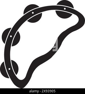 Tambourine Icon traditionelle Musikinstrumente Vektor Illustration Symbol Design Stock Vektor