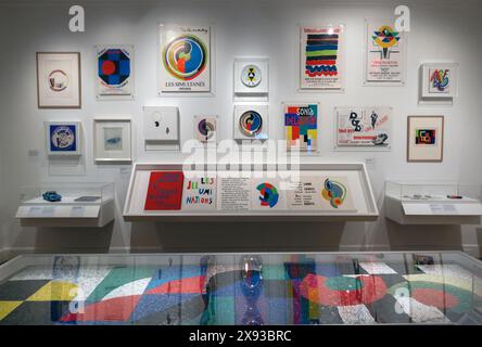 Sonia Delaunay Ausstellung in der Bard Graduate Center Gallery in Manhattan NYC Stockfoto