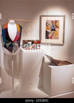 Sonia Delaunay Ausstellung in der Bard Graduate Center Gallery in Manhattan NYC Stockfoto