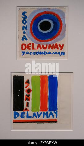 Sonia Delaunay Ausstellung in der Bard Graduate Center Gallery in Manhattan NYC Stockfoto