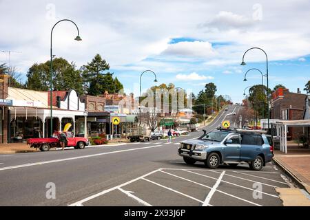 Uralla Town Centre in Northern tablelands Region in New South Wales, bekannt als Thunderbolt Country nach dem Buschmann, NSW, Australien Stockfoto