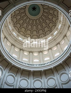 Das Texas State Capitol ist Hauptstadt und Sitz der Regierung des US-Bundesstaates Texas. Gelegen im Zentrum von Austin, Texas. Stockfoto