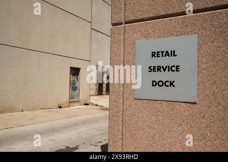 Betonbaudetails in Austin Texas Stockfoto