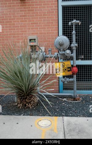 Betonbaudetails in Austin Texas Stockfoto