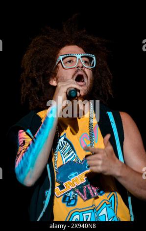 Redfoo - LMFAO, V2012, Hylands Park, Chelmsford, Essex, Großbritannien - 19. August 2012 Stockfoto