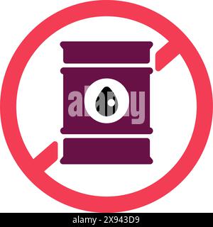 Illustration des Vektorsymbols zum Thema Ökologie (keine fossilen Brennstoffe) Stock Vektor