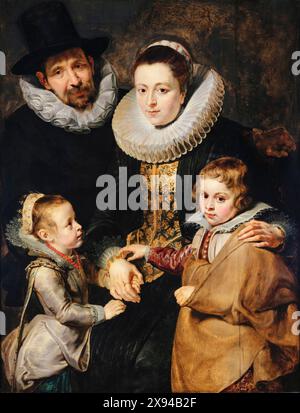 Peter Paul Rubens, die Familie von Jan Brueghel dem Älteren, Portraitgemälde in Öl auf Holz, 1613-1614 Stockfoto