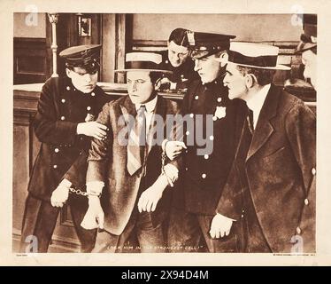 Houdini - The Grim Game (Paramount, 1919). Foyer Card Stockfoto