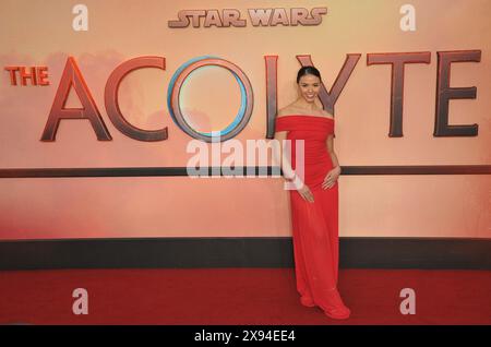 Vanessa Bauer bei der britischen Fernsehpremiere „The acolyte“, Odeon Luxe Leicester Square, Leicester Square, am Dienstag, den 28. Mai 2024 in London, England, Großbritannien. KAPPE/DOSE © Stockfoto