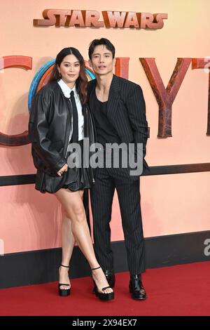 London, UK - 28. Mai 2024 Dianne Doan und Manny Jacinto bei der britischen Premiere von Star Wars, The Acolyte, am Odeon Luxe Leicester Square, London, England. KAPPE Stockfoto