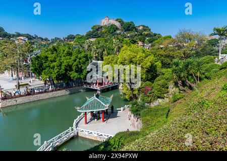 Shuzhuang Garten, Kulangsu Internationale Siedlung, UNESCO-Weltkulturerbe, Xiamen, Fujian, China, Asien Stockfoto