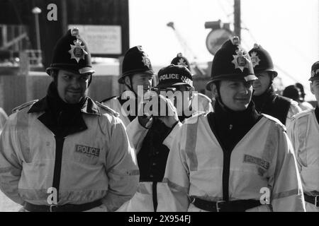 Brightlingsea Live Animal Export Protest 1995 Stockfoto