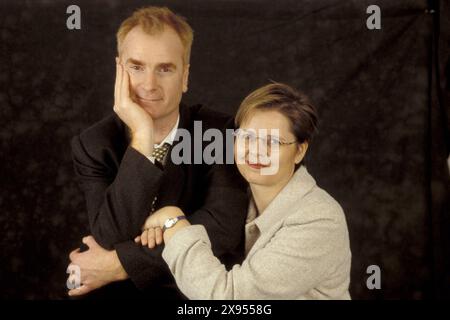 Caroline CUMERLATO et Denis ROUSSEAU - Datum : 20000301 ©John Foley/Opale.Photo Stockfoto