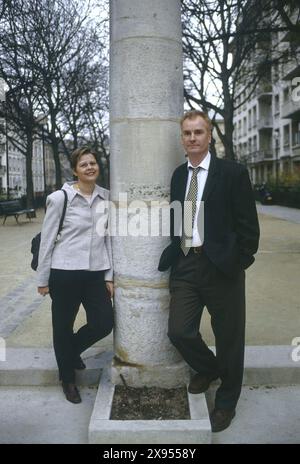 Caroline CUMERLATO et Denis ROUSSEAU - Datum : 20000301 ©John Foley/Opale.Photo Stockfoto