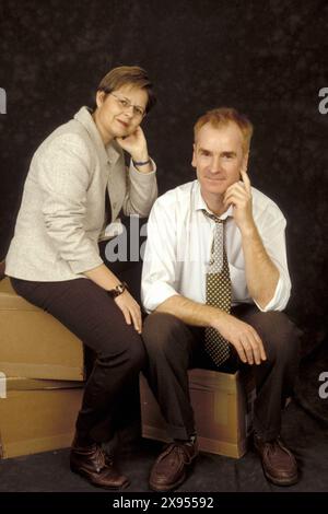 Caroline CUMERLATO et Denis ROUSSEAU - Datum : 20000301 ©John Foley/Opale.Photo Stockfoto