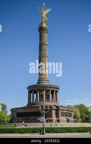 Siegessäule, Großer Stern, Tiergarten, Mitte, Berlin, Deutschland, Siegessäule, Großer Stern, Tiergarten, Mitte, Berlin, Deutschland Stockfoto