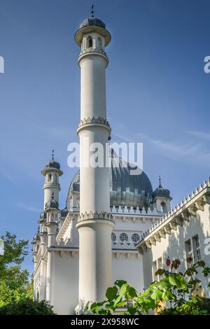 Minarett, Moschee, Brienner Straße, Wilmersdorf, Berlin, Deutschland, Minarett, Moschee, Brienner Straße, Wilmersdorf, Berlin, Deutschland Stockfoto