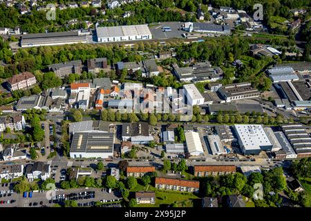 Luftbild, HFS Hagener Feinblech Service GmbH im Lindenthal, Christian-Rohlfs-Gymnasium, Gem. Grundschule Geweke, FESH Grundschule - Freie evangelische Schule Hagen, Stahlkontor Preußer Straße, Neubau, Haspe, Hagen, Ruhrgebiet, Nordrhein-Westfalen, Deutschland ACHTUNGxMINDESTHONORARx60xEURO *** Luftaufnahme, HFS Hagener Feinblech Service GmbH im Lindenthal, Christian Rohlfs Gymnasium, Gem Grundschule Geweke, FESH Grundschule Freie evangelische Schule Hagen, Stahlkontor Preußer Straße, Neubau, Haspe, Hagen, Hagen, Ruhrgebiet, Nordrhein-Westfalen, Deutschland ACHTUNGxMINDESTHONORARx60xEURO Stockfoto