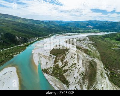 Nationalpark Vjosa River, Wild River, Albanien, Europa Stockfoto