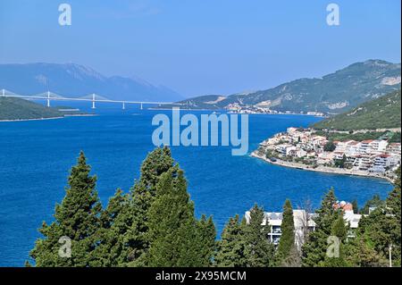 Wunderschönes Stadtbild von Neum in Bosnien und Herzegowina Stockfoto