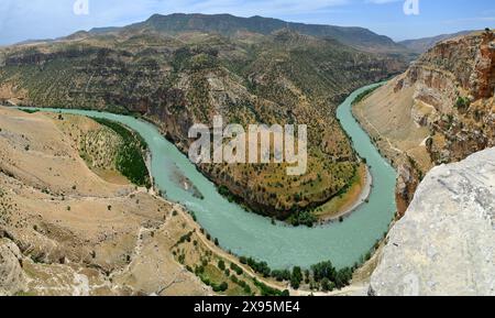 Blick vom Botan Valley in Siirt, Türkei Stockfoto