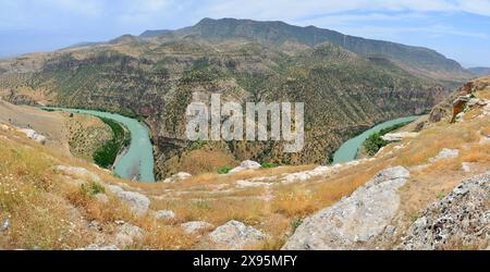 Blick vom Botan Valley in Siirt, Türkei Stockfoto