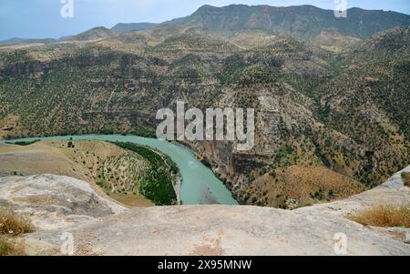 Blick vom Botan Valley in Siirt, Türkei Stockfoto