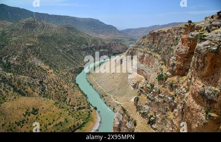 Blick vom Botan Valley in Siirt, Türkei Stockfoto