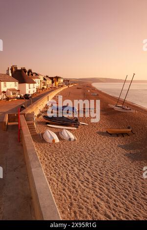 England, Devon, Torcross und Slapton Sands at Dawn Stockfoto