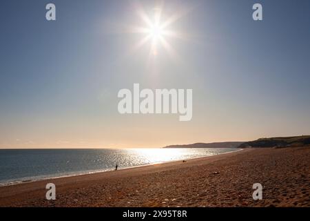 England, Devon, Torcross und Slapton Sands at Dawn Stockfoto