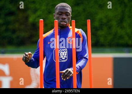 Zeist, Niederlande. Mai 2024. ZEIST, NIEDERLANDE - 29. MAI: Brian Brobbey aus den Niederlanden während eines Trainings der niederländischen Männer-Fußballmannschaft vor der EURO 2024 auf dem KNVB-Campus am 29. Mai 2024 in Zeist, Niederlande. (Foto von Rene Nijhuis/Orange Pictures) Credit: Orange Pics BV/Alamy Live News Stockfoto