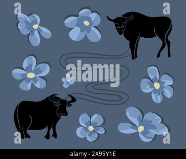 Vektorisolierte Darstellung einer Aufgabe zur Entwicklung motorischer Fähigkeiten. Aufgaben für den Kindergarten. Stock Vektor