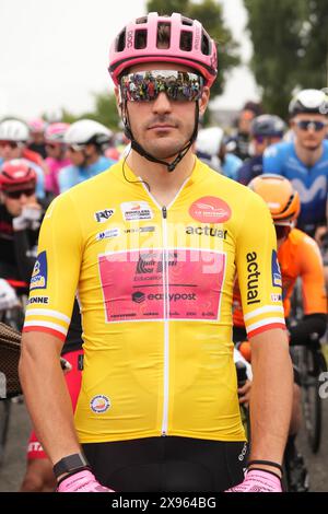 BETTIOL Alberto VON EF EDUCATION - EASYPOSTduring the Boucles de la Mayenne 2024, Stage 4, Quelaines-Saint-Gault - Laval, UCI Pro Series Radrennen am 26. Mai 2024 in Laval, Frankreich - Foto Laurent Lairys / DPPI Stockfoto