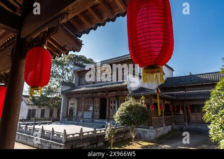 Altes Handelshaus, historisches Dorf Hongcun, UNESCO-Weltkulturerbe, Huangshan, Anhui, China, Asien Stockfoto