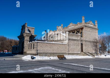 Altes russisches Gebäude in Heihe, Heilongjiang, China, Asien Stockfoto