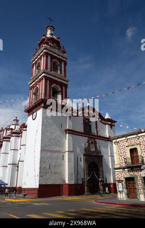 Kirche San Pedro, 1640, Cholula, Puebla State, Mexiko, Nordamerika Stockfoto