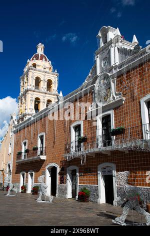 Stadtpalast, 17. Jahrhundert, Atlixco, Pueblos Magicos, Puebla State, Mexiko, Nordamerika Stockfoto