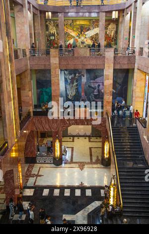 Innenansicht, Palacio de Bellas Artes (Palast der Schönen Künste), Mexiko-Stadt, Mexiko, Nordamerika Stockfoto