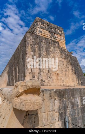Blick auf Maya-Ruinen, Chichen Itza, UNESCO-Weltkulturerbe, Yucatan State, Yucatan Peninsula, Mexiko, Nordamerika Stockfoto