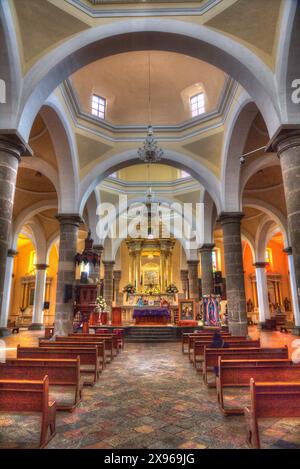 Innenraum von Capilla Real, Kloster von San Gabriel Arcangel, 1520, Cholula, Puebla State, Mexiko, Nordamerika Stockfoto