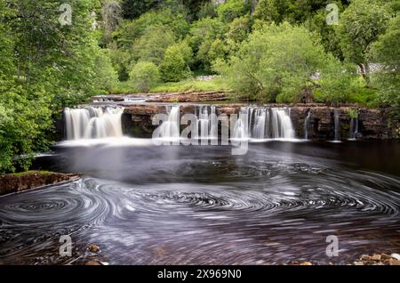 Whirlpools unterhalb der Wain Wath Falls, in der Nähe von Keld, Swaledale, Yorkshire Dales National Park, Yorkshire, England, Großbritannien, Europa Stockfoto