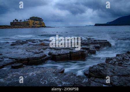 Australien, Tasmanien, Eaglehwk Neck, Forestier Peninsula, Tessellierter Pflaster Stockfoto