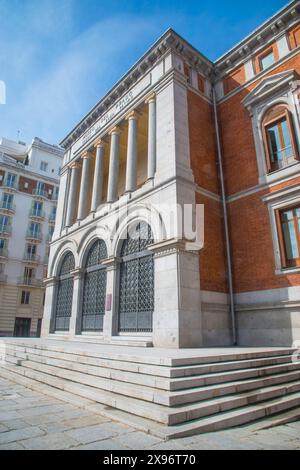 Fassade des Cason del Buen Retiro. El Prado Museum, Madrid, Spanien. Stockfoto