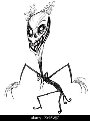 Der düstere, krumme Mann, der deine Albträume heimsucht Stockfoto