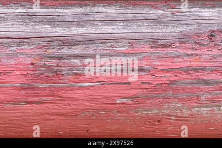 Hintergrundbild der in Bedrängnis geratenen Baumstämme, rot und verwittert, perfekt für eine Diashow im Hintergrund Stockfoto