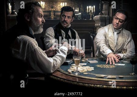 Der Graf von Monte Cristo (französisch: Le Comte de Monte-Cristo) ist ein französischer Abenteuerfilm aus dem Jahr 2024, der auf dem Roman der Graf von Monte Cristo von Alexandre Dumas aus dem Jahr 1844 basiert. dieses Foto ist nur für redaktionelle Zwecke bestimmt und unterliegt dem Urheberrecht der Filmfirma und/oder des Fotografen, der von der Film- oder Produktionsfirma beauftragt wurde durch Veröffentlichungen in Verbindung mit der Förderung des obigen Films. Es ist eine obligatorische Gutschrift für die Filmfirma erforderlich. Der Fotograf sollte ebenfalls angerechnet werden, wenn er bekannt ist. Stockfoto