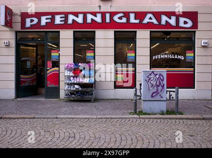 Shop, Einzelhandel, Pfennigland, EURO-Shop, Spandau, Berlin, Deutschland Stockfoto