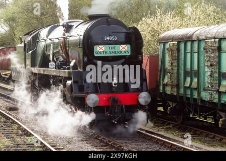 Swanage Railway Strict Mobbing Event, Dampfgala 2017 und ein Bild aus dem Purbeck Minig Museum Stockfoto