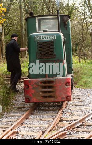 Swanage Railway Strict Mobbing Event, Dampfgala 2017 und ein Bild aus dem Purbeck Minig Museum Stockfoto